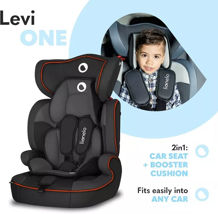 كرسي سيارة  LEVI SIMPLE من ليونيلو SPORTY BLACK